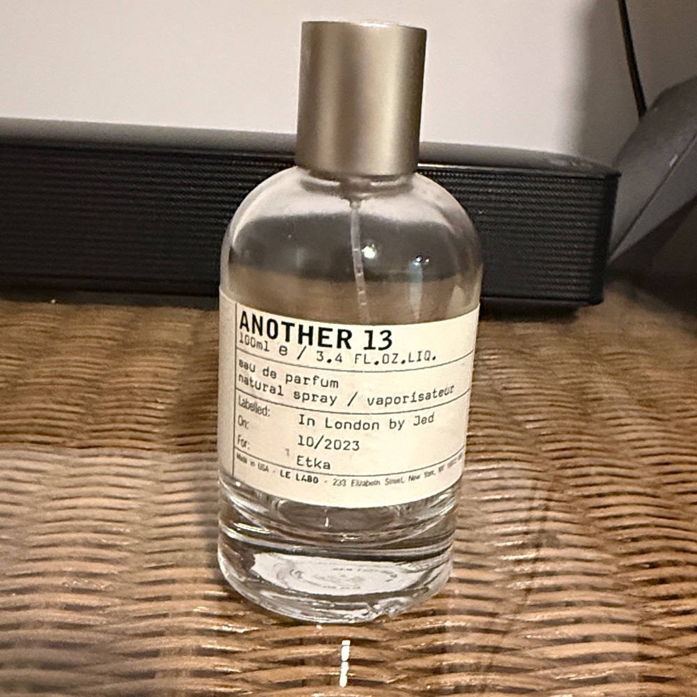 Empty bottle of Another 13 by Le Labo 3.4oz/100ml